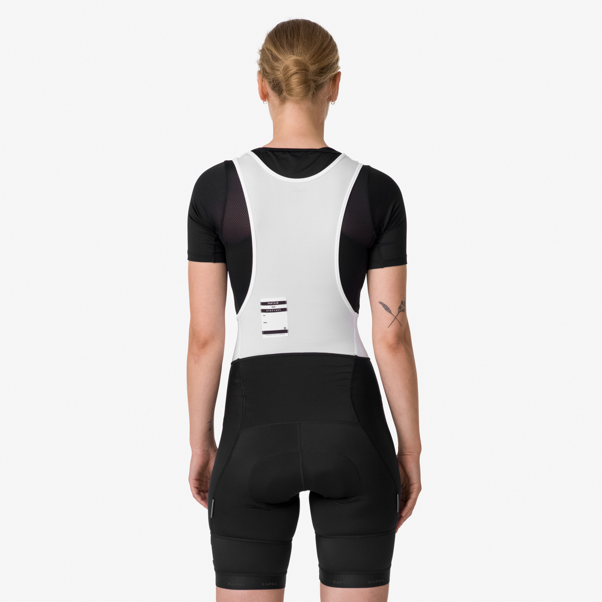 Rapha Pro Team Training Bib Shorts Black/White | 45087LEOM