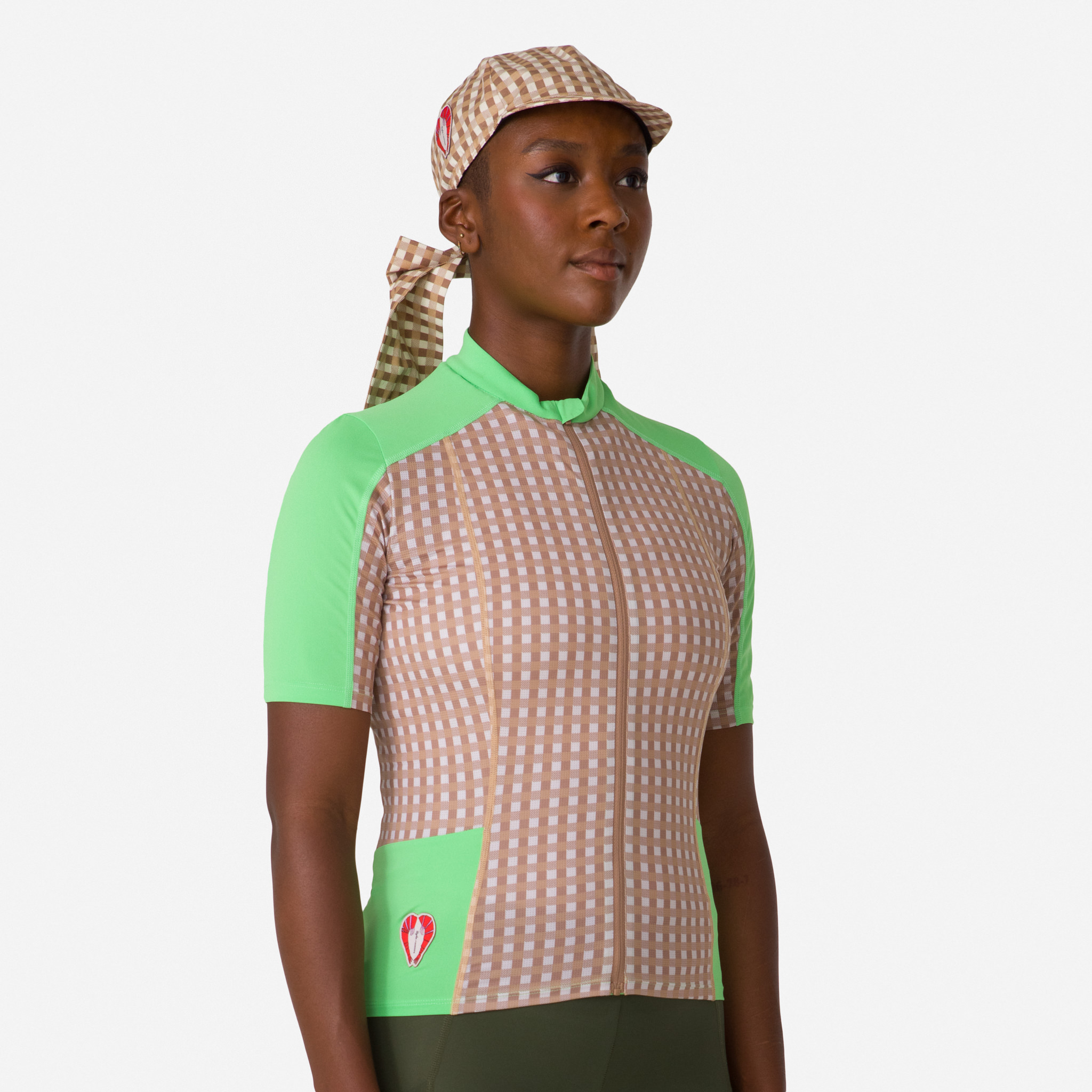 Rapha Rapha + Shrimps Jersey Gingham Print/Summer Green | 31964OXDP