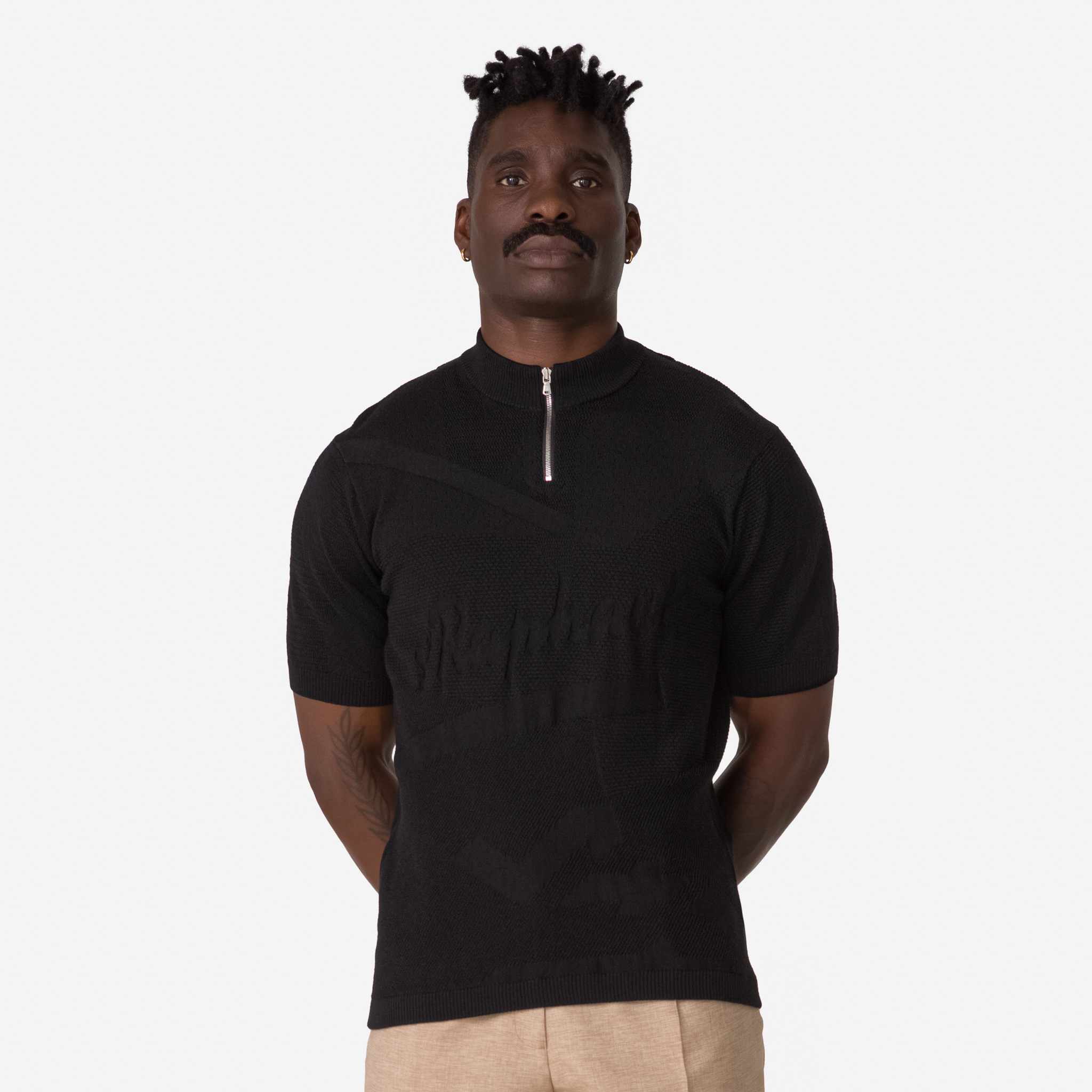 Rapha St Raphael Quarter Zip Knit Black | 41736VUOR