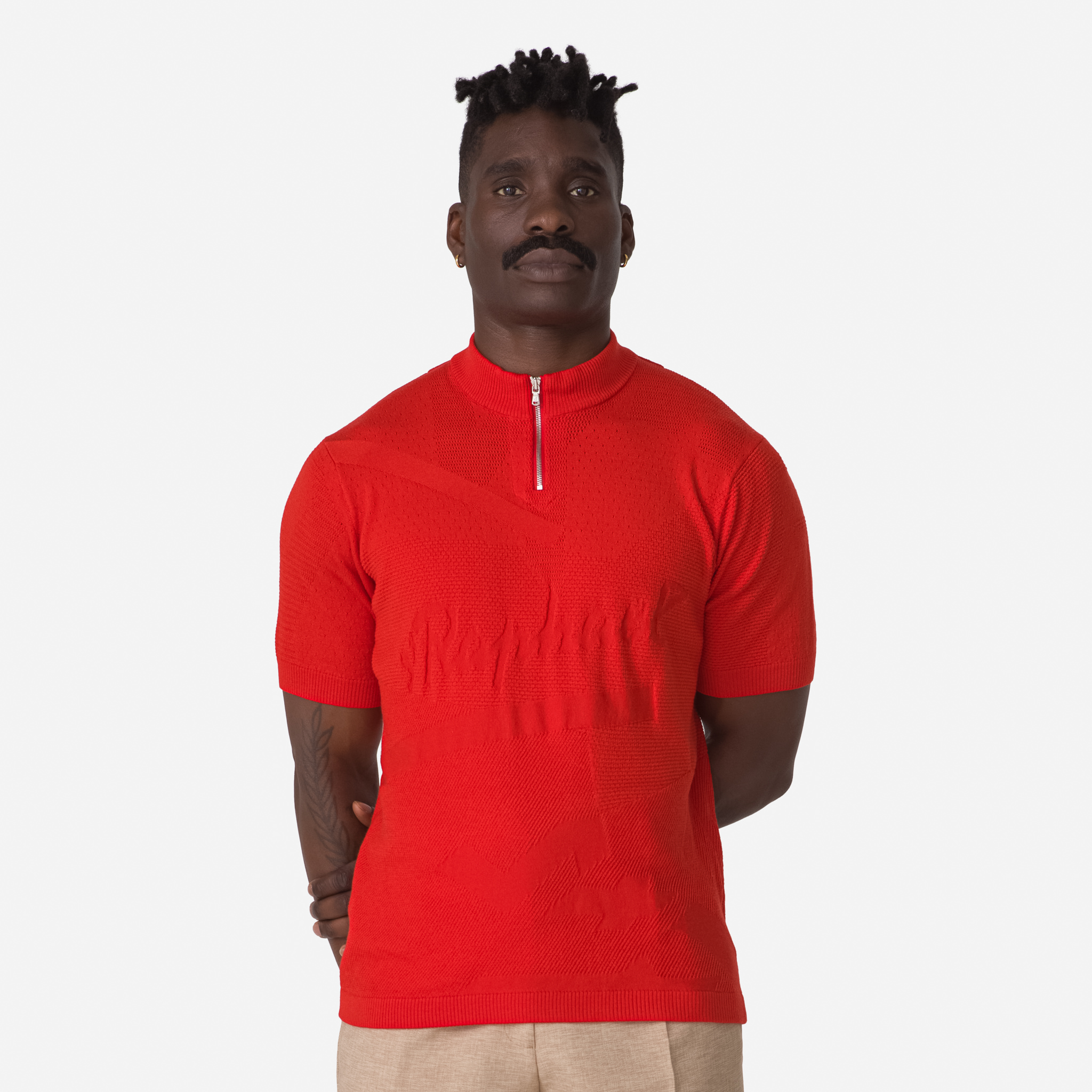 Rapha St Raphael Quarter Zip Knit Red | 64703LBCF