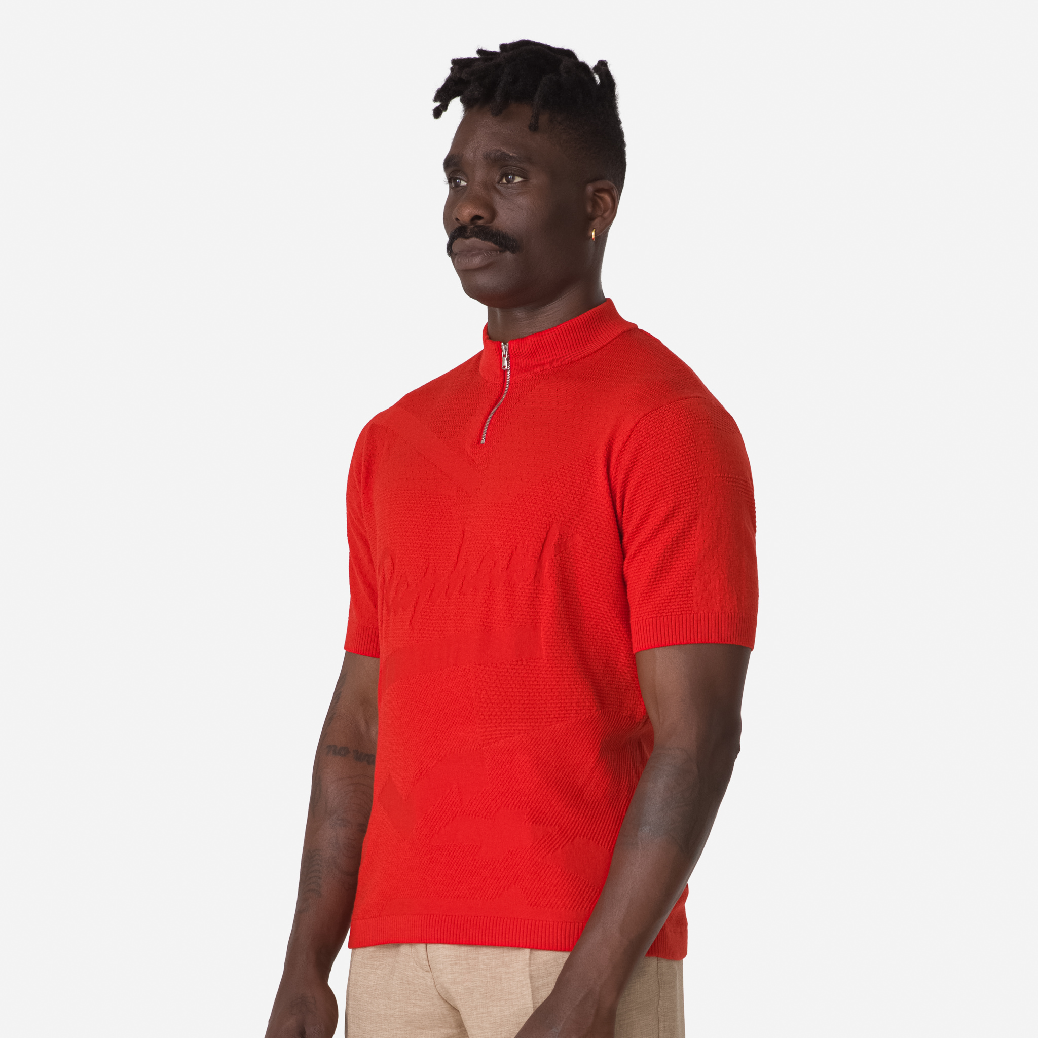 Rapha St Raphael Quarter Zip Knit Red | 64703LBCF