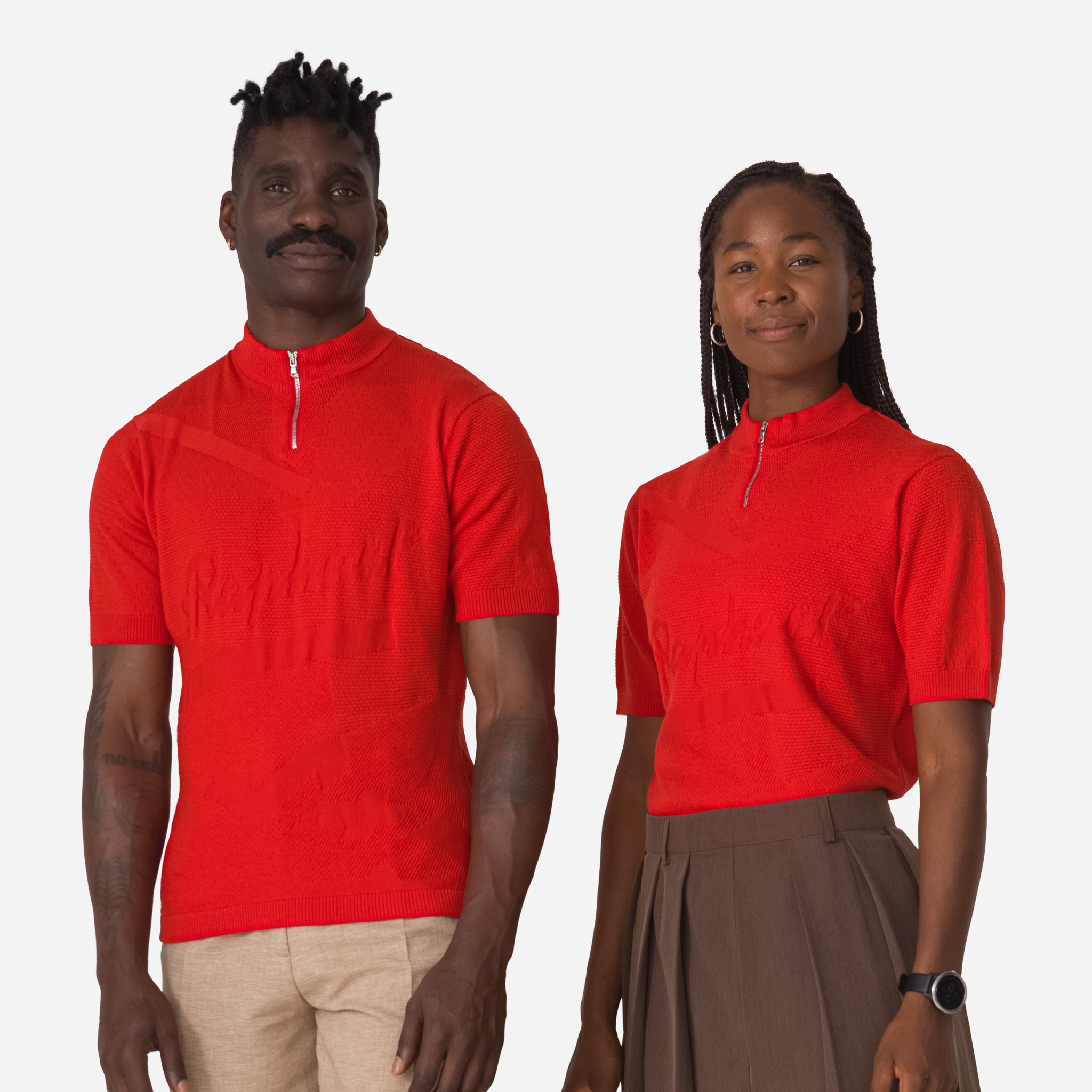 Rapha St Raphael Quarter Zip Knit Red | 64703LBCF