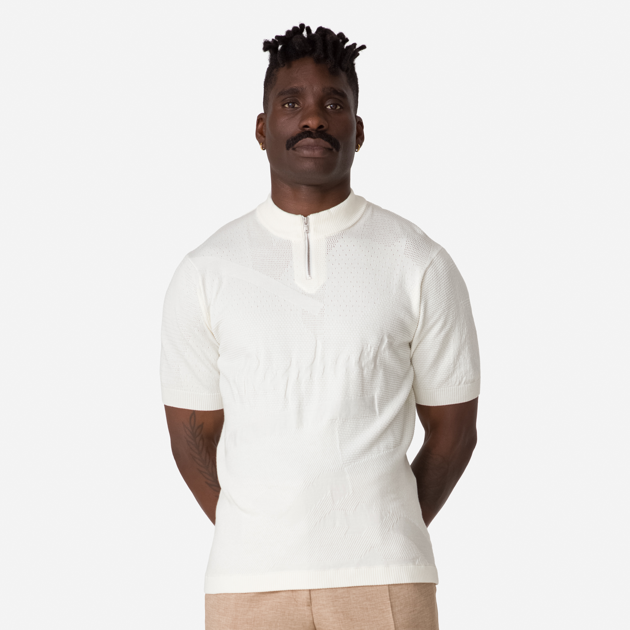 Rapha St Raphael Quarter Zip Knit White | 79460DYFP