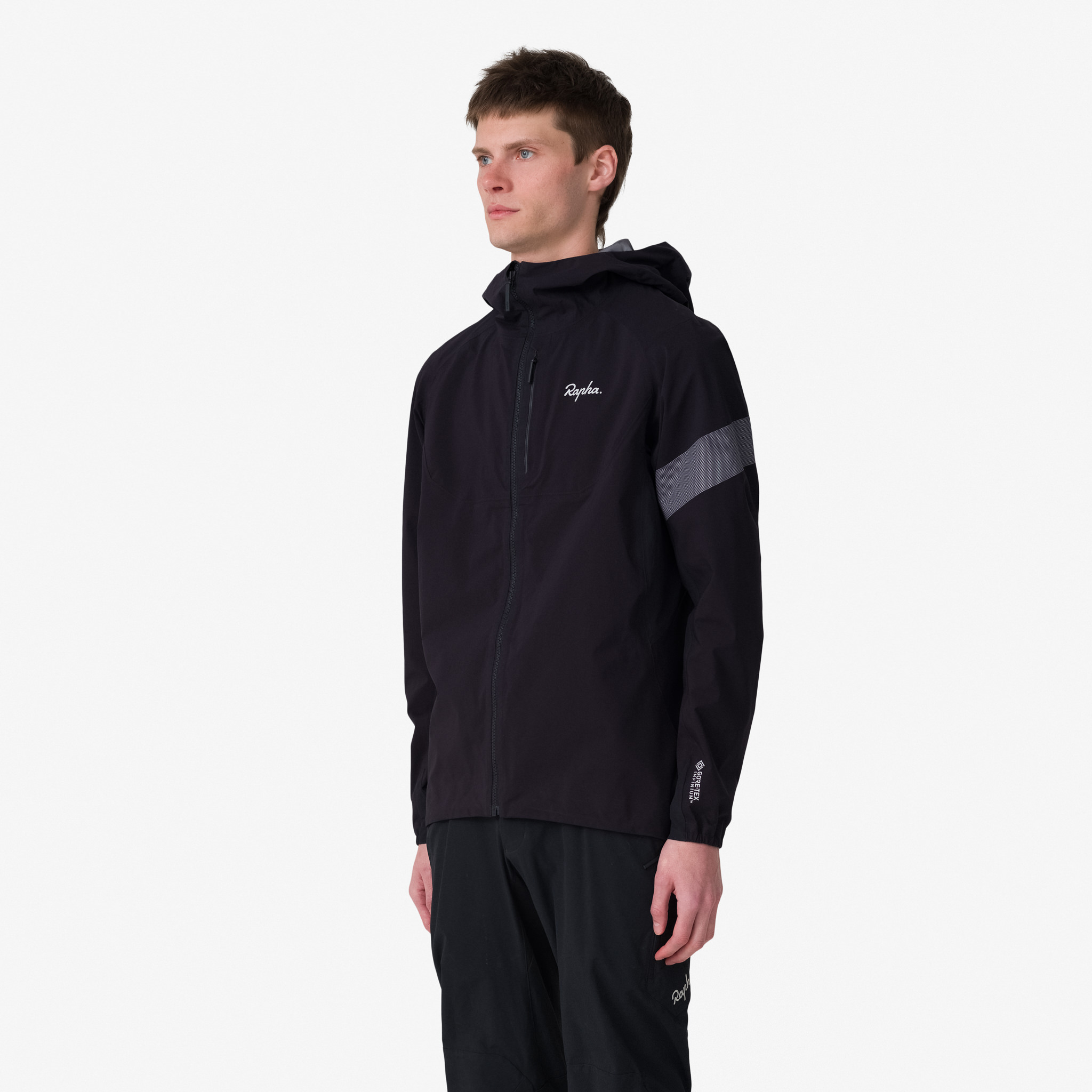 Rapha Trail GORE-TEX Infinium Jacket Black/Light Grey | 52019RUVC