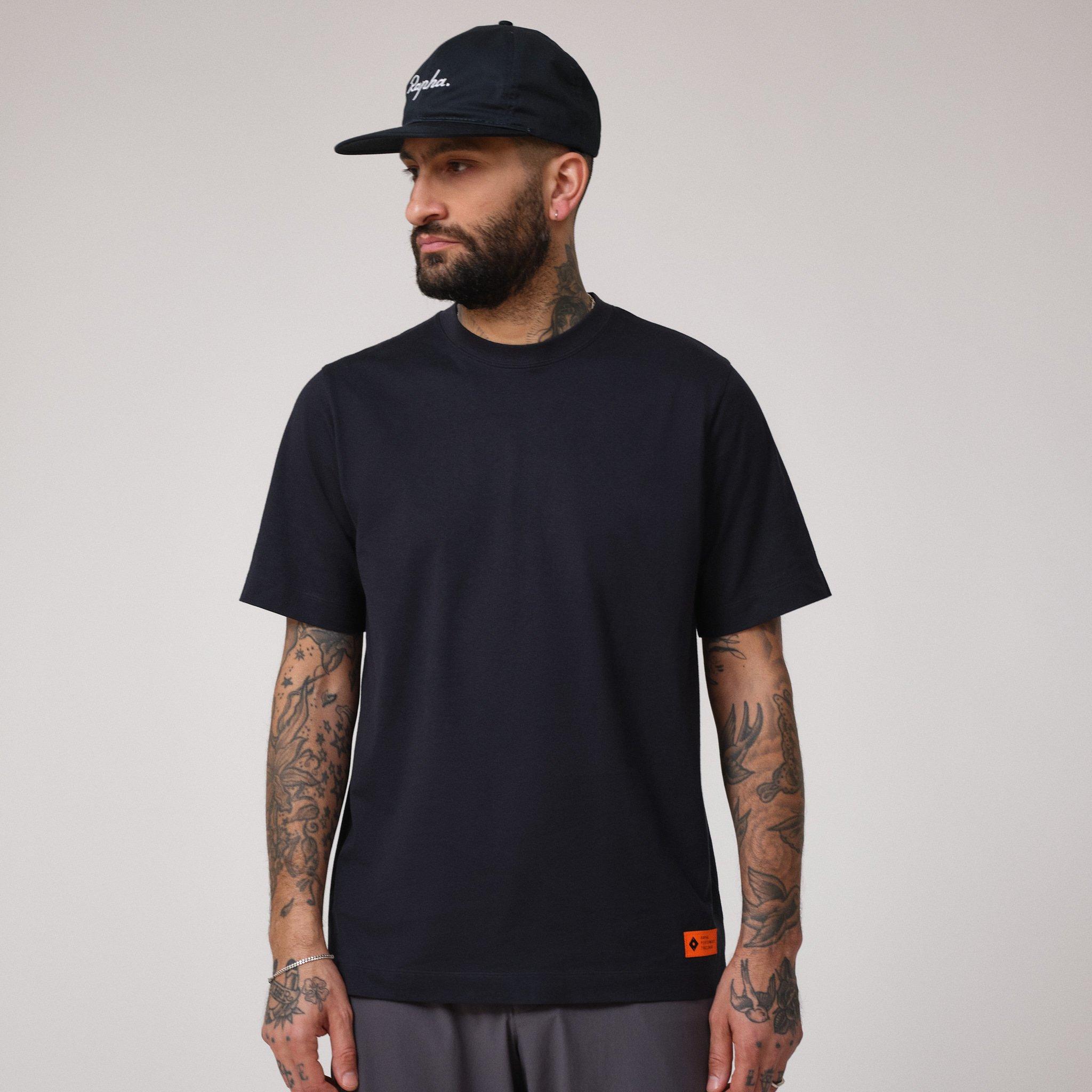 Rapha Trail T-shirt Black/Black | 76942EOBT