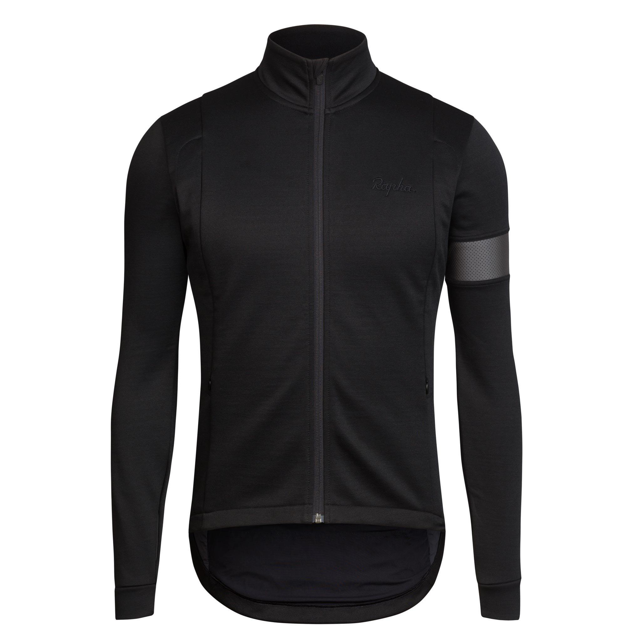 Rapha Winter Windproof Jersey Black | 56498XJGV